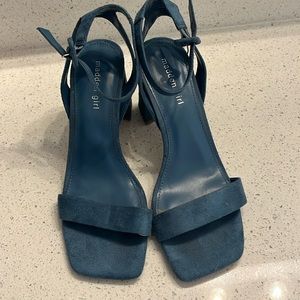 Blue heels size 9
